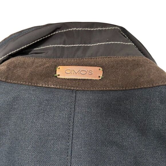 Gimos Zipper and Button Front Polyester Filled Jacket Black Men's Size 52 US XL - Picture 13 of 14